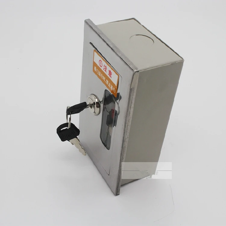 Surface mounted fire garage elevator shutter roller gate door sliding door access exit station button switch box