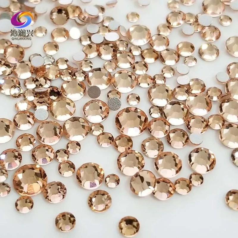 300pcs Mix SS4-SS16 Size Champion Non HotFix Flatback Glass Crystal 3D Nail Art Rhinestone Diy Decorations M300XB