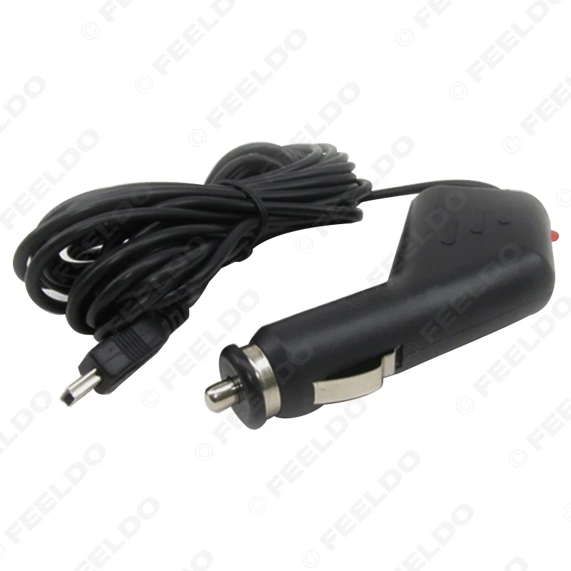 FEELDO 3.5M Car Charger Auto Video Recorder USB Charger General GPS Navigator Power Cord #FD-5492