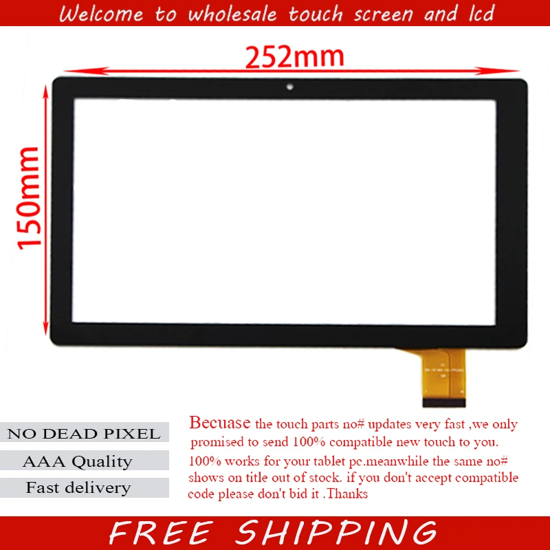 New 10.1'' inch Touch Screen For JAY-tech Tablet PC X10F1 PM1024 Tablet PC Touch Panel Digitizer Sensor Replacement