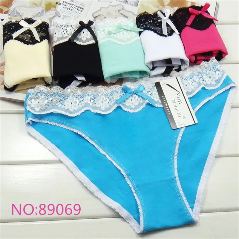 New Style 5pcs/lot Hot Selling Cotton Women\'s Briefs Sexy Low-waist Panties Ladies Briefs Underwear 86788