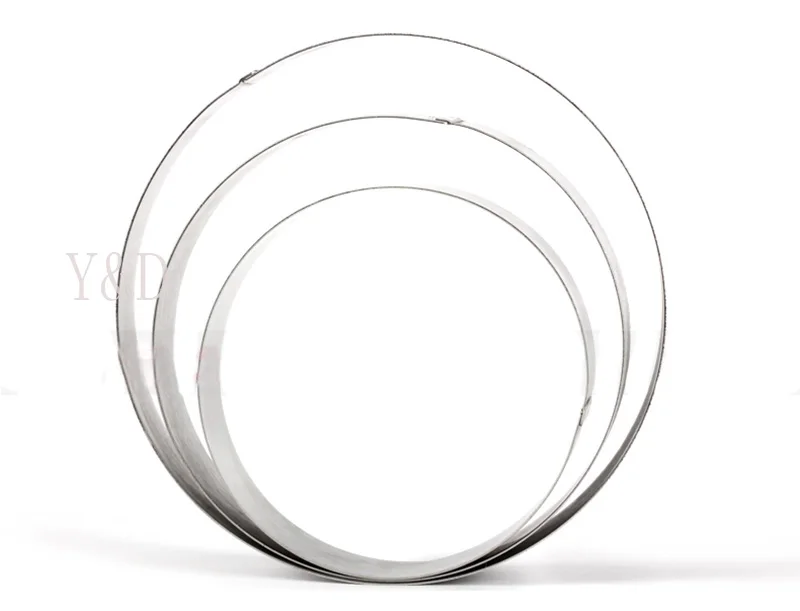 3D DIY 5 6 7 inches Round Circle Shape Stainless Steel Mousse Ring Cake Mold  Circle Bakeware Tool New