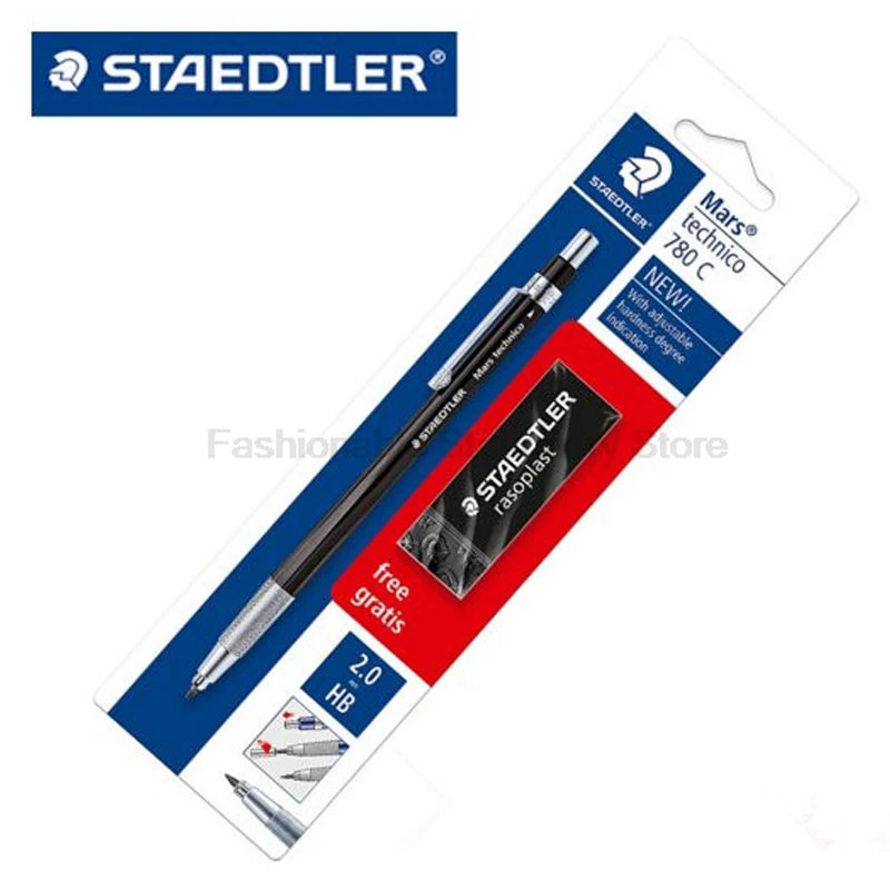 STAEDTLER 780 2.0mm Mechanical Pencils+Eraser Set Drawing Pencil School Stationery Office Supplies Metal Mechanical Pencil Rod