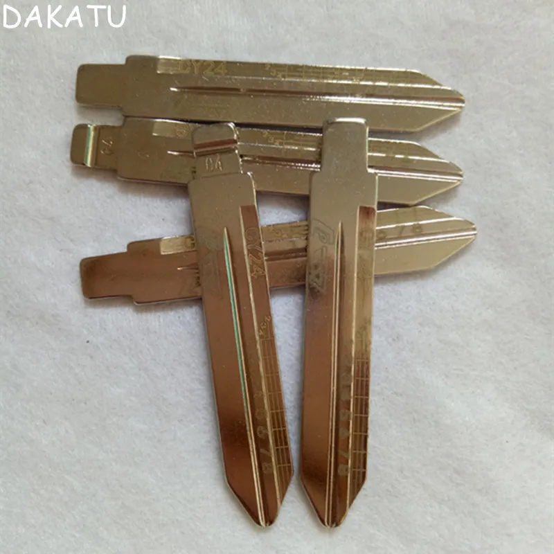 クライスラー用の刻まれたラインキーブレード、ジープダッジスケール、せん断歯の切断、ブランクキー、no.04、cy24、2 in 1,10個