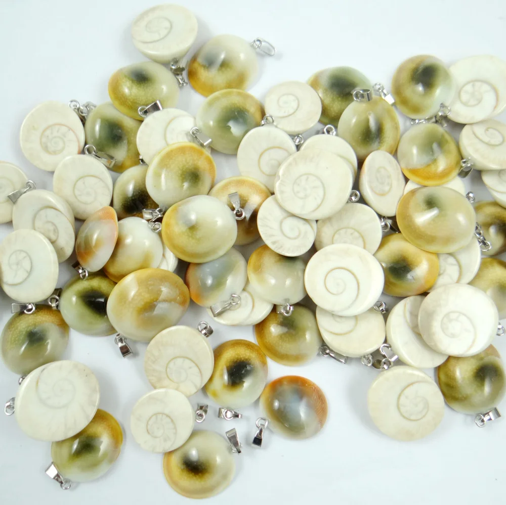 Wholesale natural stone Snails Pendants charms animal pendants Jewelry Accessories Natural shell 12Pcs/lot Free shipping