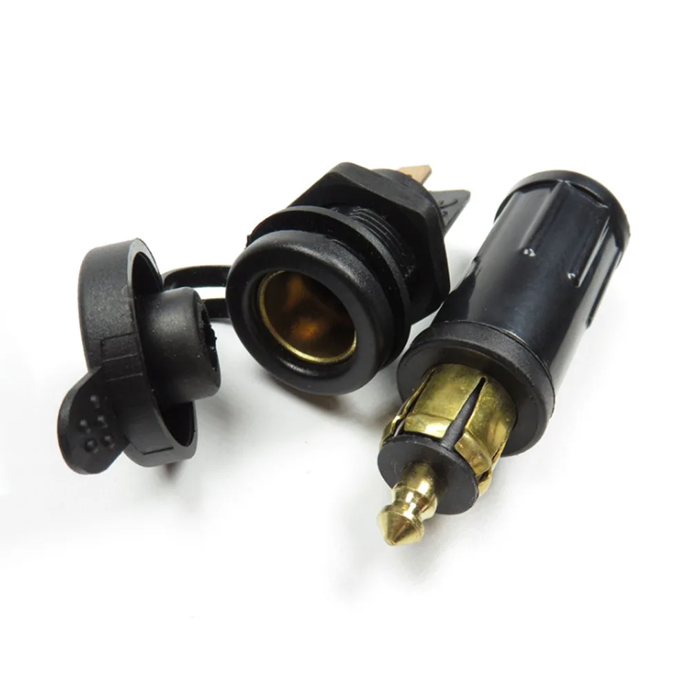 Car and Motorcycle Cigarette Lighter Plug Car Charger European Standard For BMW Motorcycle Plug Female Seat 12-24V