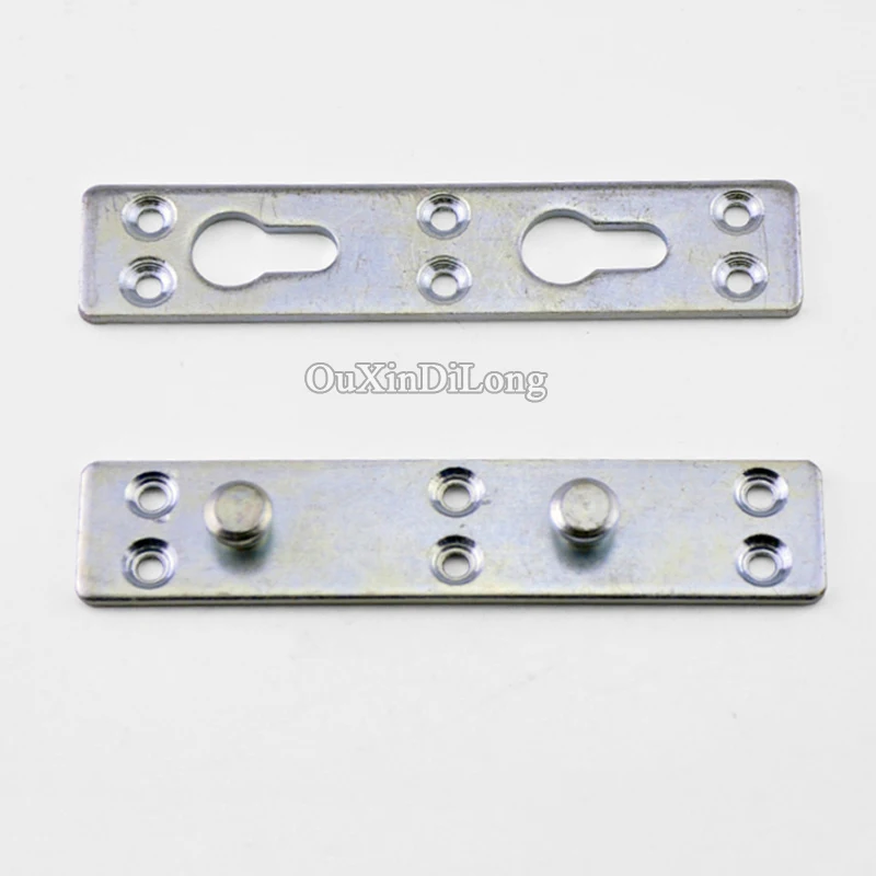 Wholesale 48PCS Furniture Bed Rail Hook Plate Bracket Fitting Connectors Bed Buckle Latches