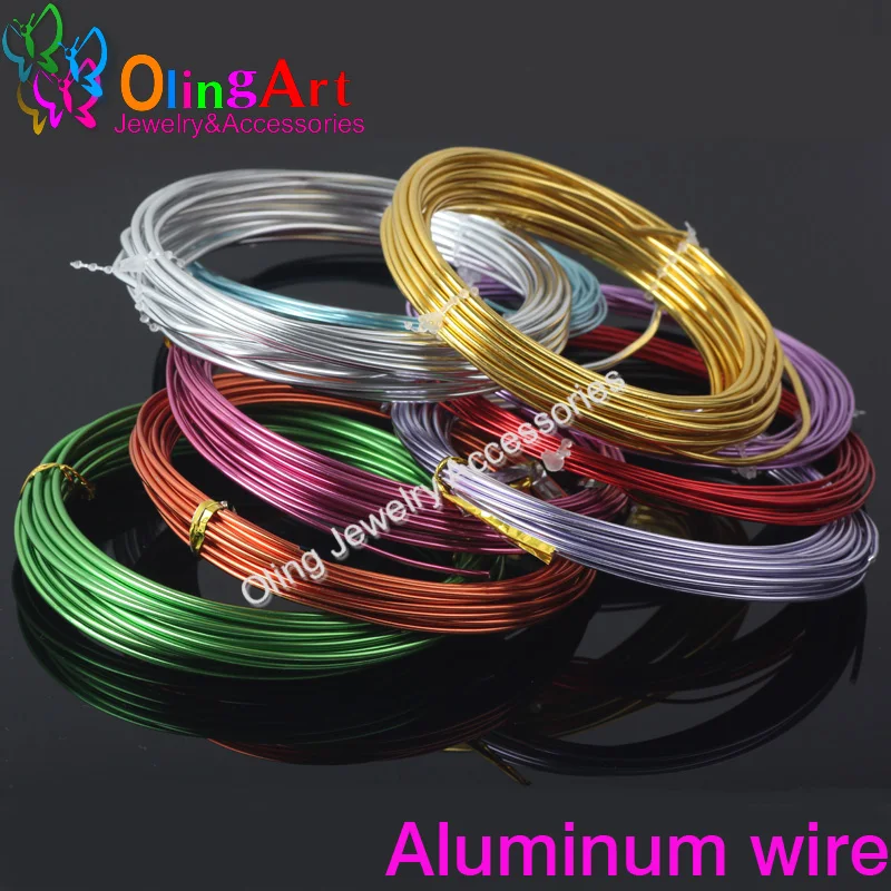 OLINGART 5M Roll of 2.0mm Aluminum Wire soft DIY craft versatile earrings Bracelet choker necklace jewelry making 2019 NEW