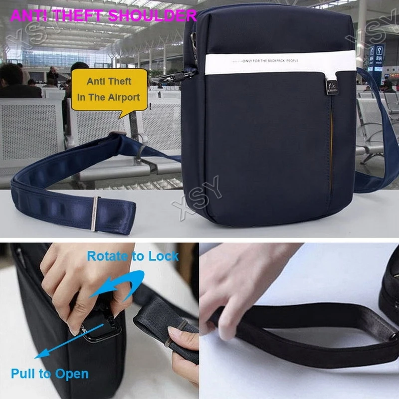 SINPAID Anti Theft Oxford Men Bags Fashion Brand Designer Handbags Shoulder Messenger Bag Briefcase for Business and Work