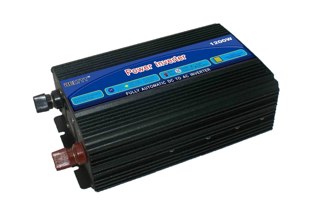 power inverter modified sine wave larger power inverter belttt inverter 1200W dc12V to AC220v peak power 2400W