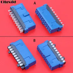Cltgxdd 1 Piece USB 3.0 19P 20P 19 Pin 20 Pin Mainboard Motherboard Plug Connector Female Socket for DIY USB3.0 Cable