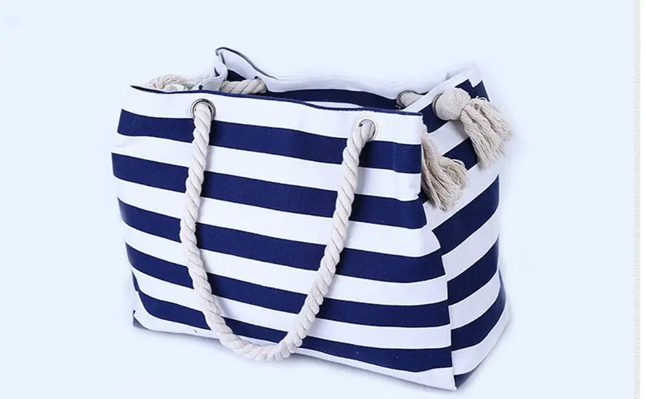 2023 borse a tracolla speciali a righe grandi borsa per la spesa borsa da spiaggia borsa di tela di nuova moda borsa da spiaggia a righe ruvide