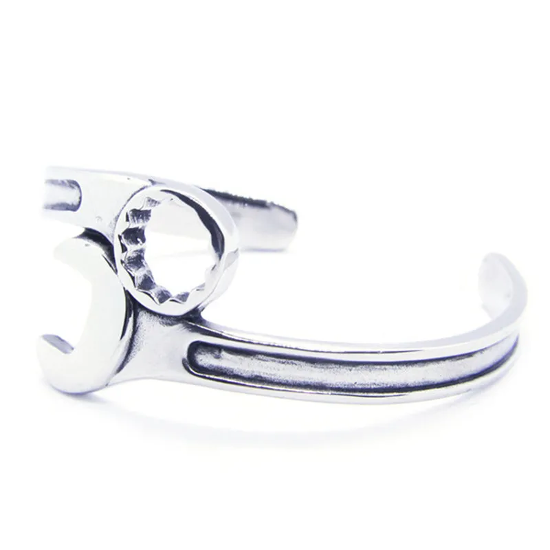 Newest Design Motorcycle Cool Wrench Bracelet 316L Stainless Steel Cool Fashion Biker Spanner Bracelet