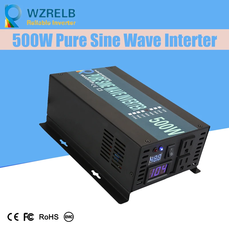 Micro Grid Tie Inverter 12V/24V 500W Peak Power Inverter Voltage Convertor Transformer 48V Automatic Adaptable