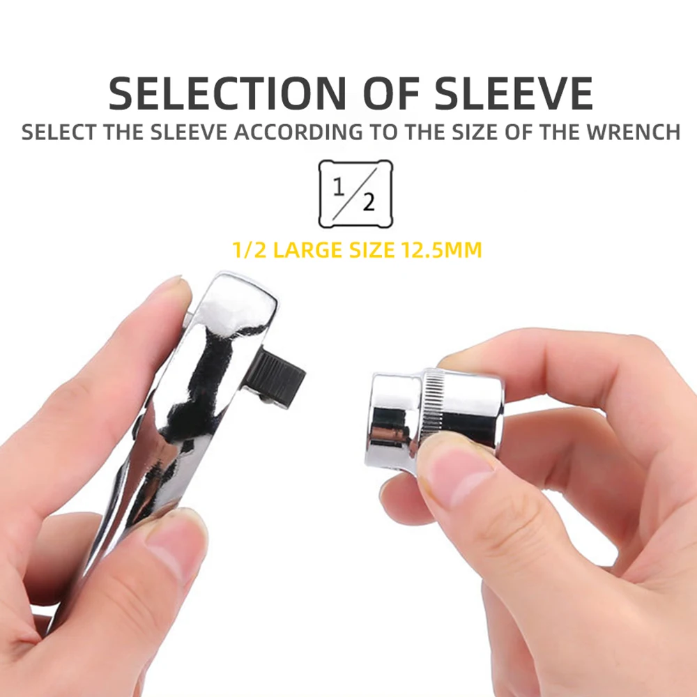 Socket Head Set Large 1/2 inch(12.5MM)8-32MM socket adapter heads for a wrench Socket wrench