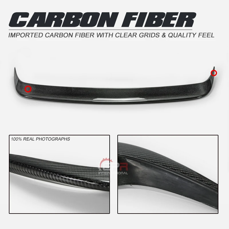 Carbon Wing Lip For Mazda 3 MPS 3Dr 5Dr(2014-2018)Carbon Fiber Hatch Rear Spoiler Add on Body Kits Tuning Trim For Mazda3 Racing