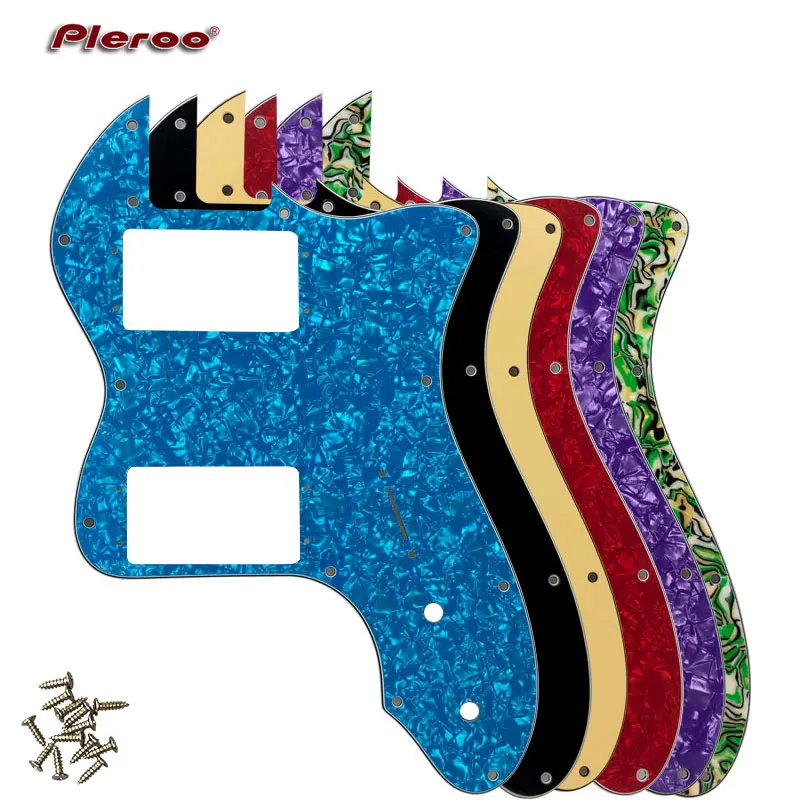 Części - dla niestandardowej serii Classic '72 Telecaster Tele Thinline Guitar Pickguard Scratch Plate z szerokim zakresem przetworników Humbucker