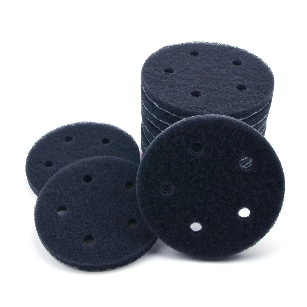 12PCS 5 Inch 125mm 5-Loch Runde Haken & Loop Industrielle Scheuer Pads Heavy Duty 240 #/400 #/1000 # Nylon Polieren Pad für Reinigung