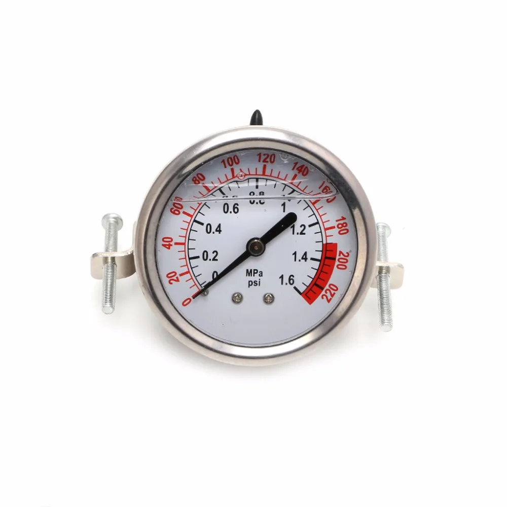 0-1.6MPa 0-220psi Water Liquid Pressure Gauge Meter 1/4