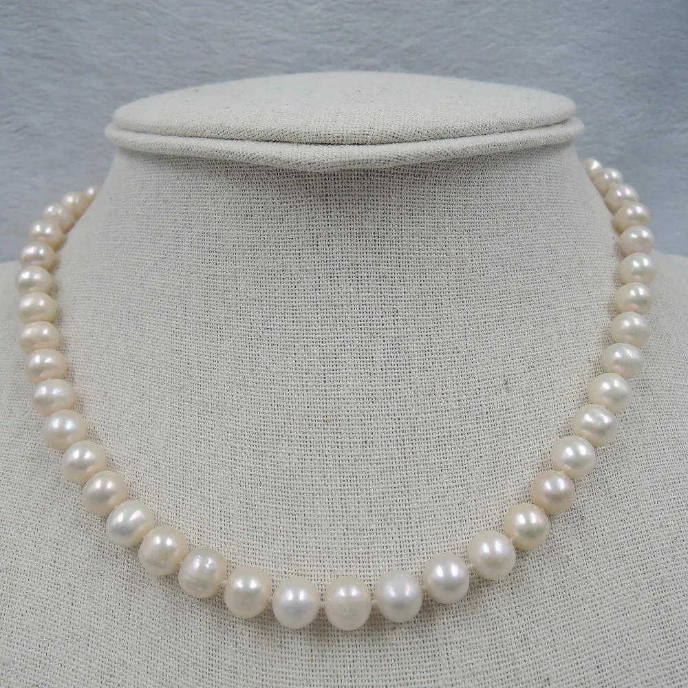 100% NATURE FRESHWATER PEARL NECKLACE-AAA+ pearls good quality