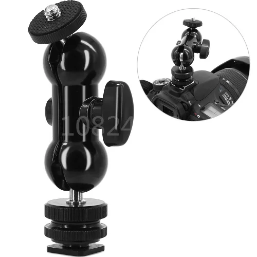 

1/4 Hot Shoe Adapter Mini Tripod Ball Head DSLR Camera Magic Arm Camera LCD Monitor LED Light Tripod for Canon 5DIII nikon D7100