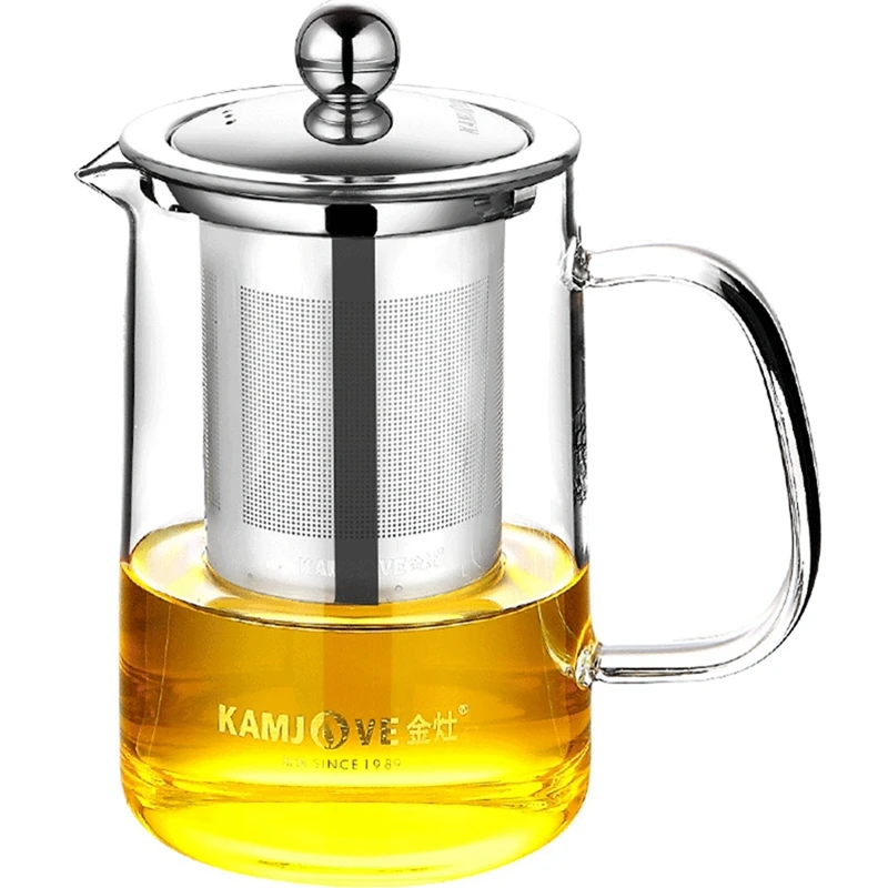 Kamjove-Elegant Tea Cup Set, Boron Silicon Glass Cup, Teapot Tea Device, Tea Set Filter