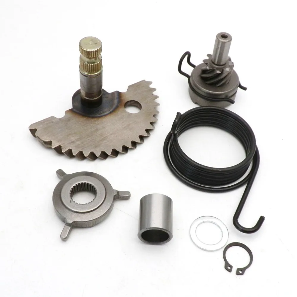 ZHUANGQIAO Kick Start Gear Kits with Spring Idle Gear Shaft for gy6 50cc 60cc 80cc 139qmb Scooters Moped Jonway Roketa Taotao