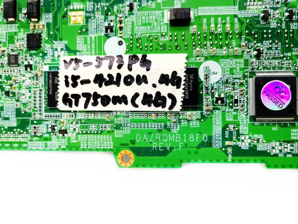 

DAZRQMB18F0 for ACER V5-573G laptop motherboard With I5-4210U CPU 4GB RAM GT750M 4GB GPU 100% tested good