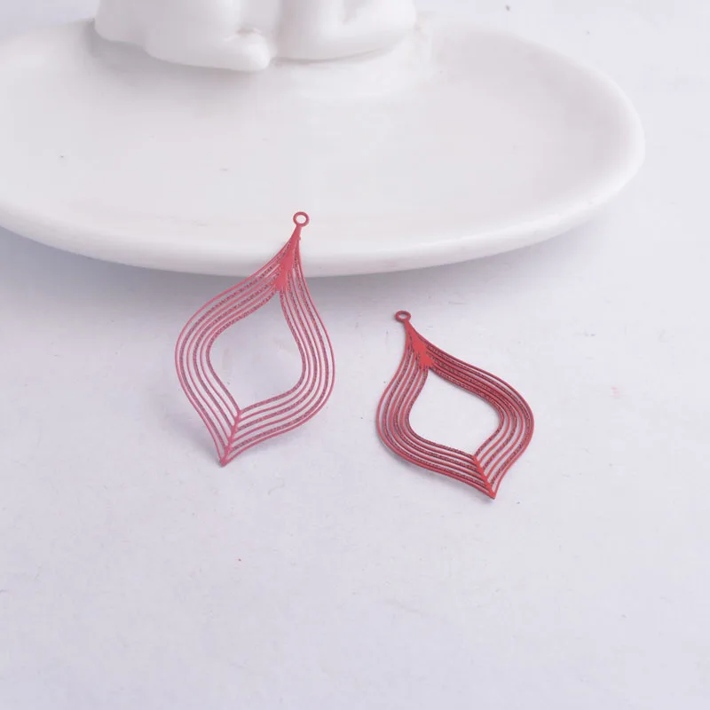 50 Stück AB4426 22*39mm Linienförmige Anhänger Filigran-Artikel Anhänger DIY Schmuckteile – Detail 11