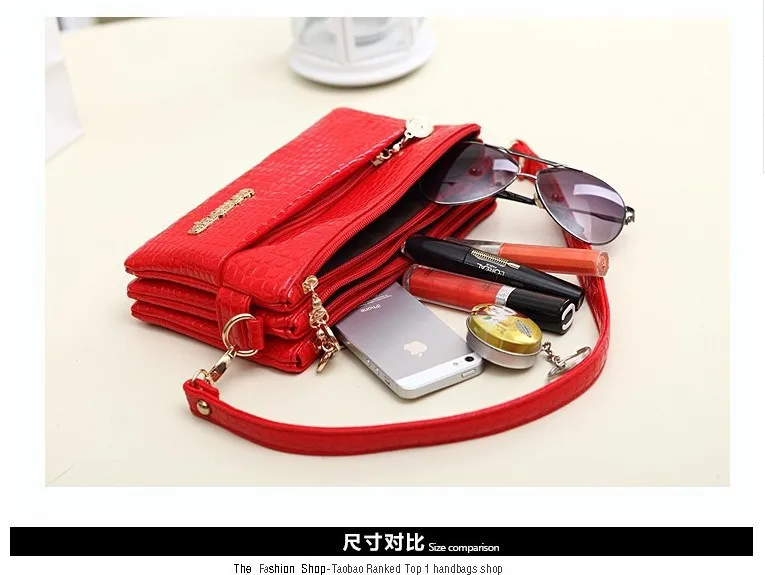 New Production 7 Color Women Messenger Bag Fashion Women Handbag Women Clutch Wallet PU Leather Bag