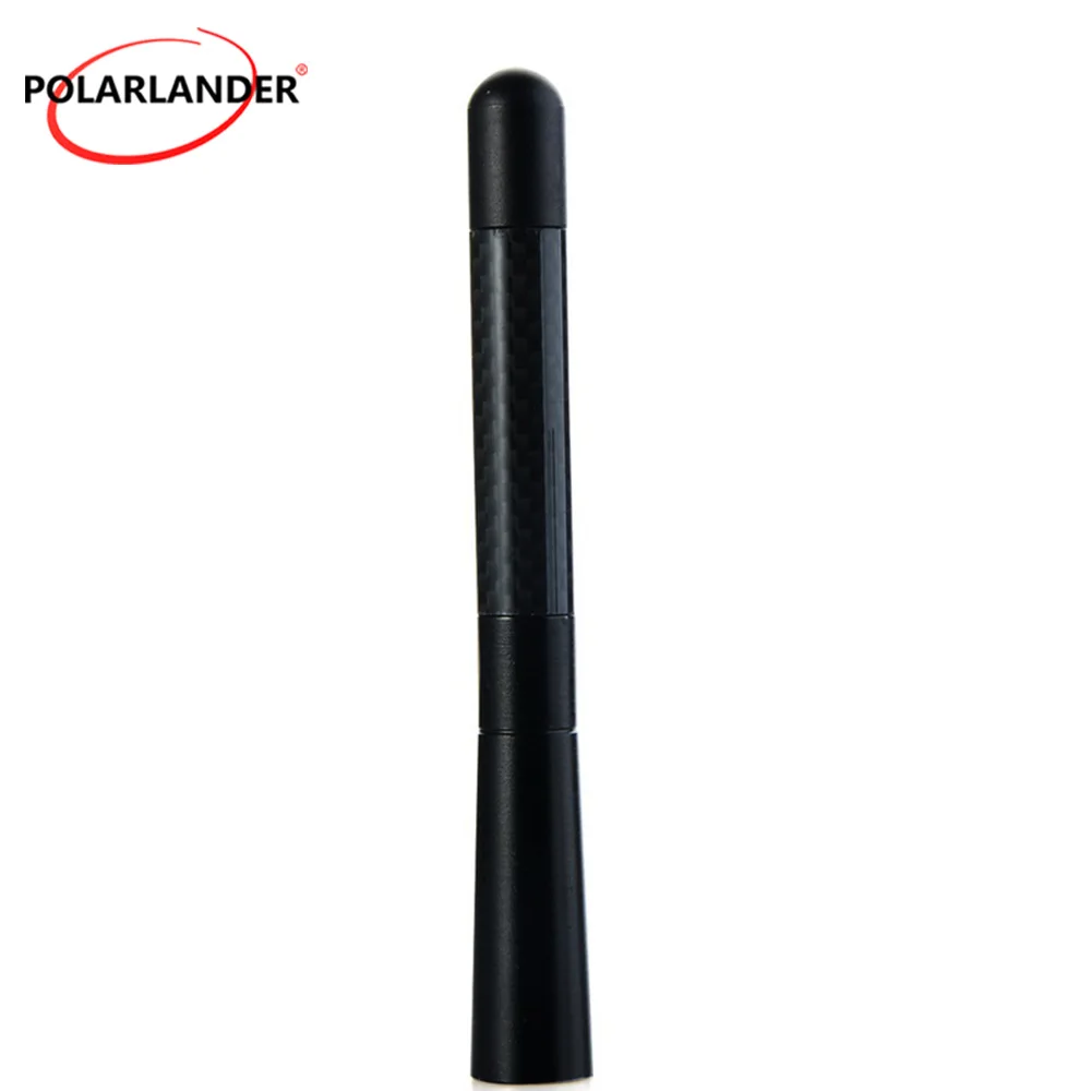 Polarlander Carbon Fiber Short Radio Antenna for F/ord P/eugeot For C/itroen for V/W O/pel Astra For S/koda For T/oyota C/orolla