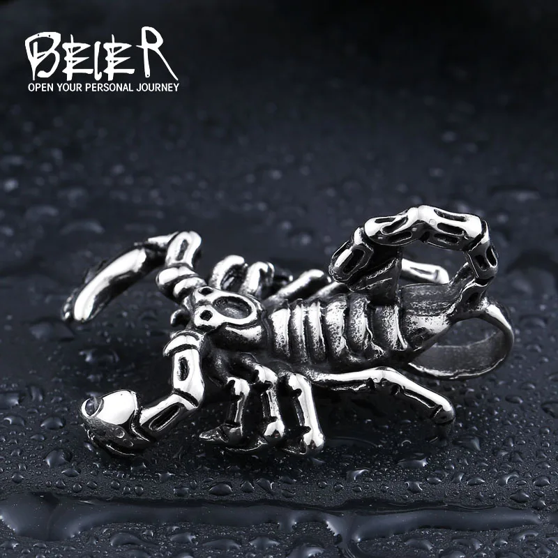 Beier new store 316L Stainless Steel pendant necklace  Animal Scorpion Pendant   jewelry LLBP8-134P