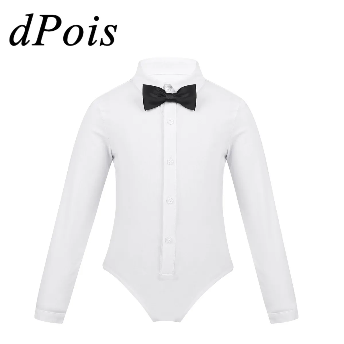 Latin Dance Shirt Bodysuit Top For Dancing Kids Boys Leotard Modern Ballroom Stage Dance Dress Teens Boy Ballet Costume Clothes