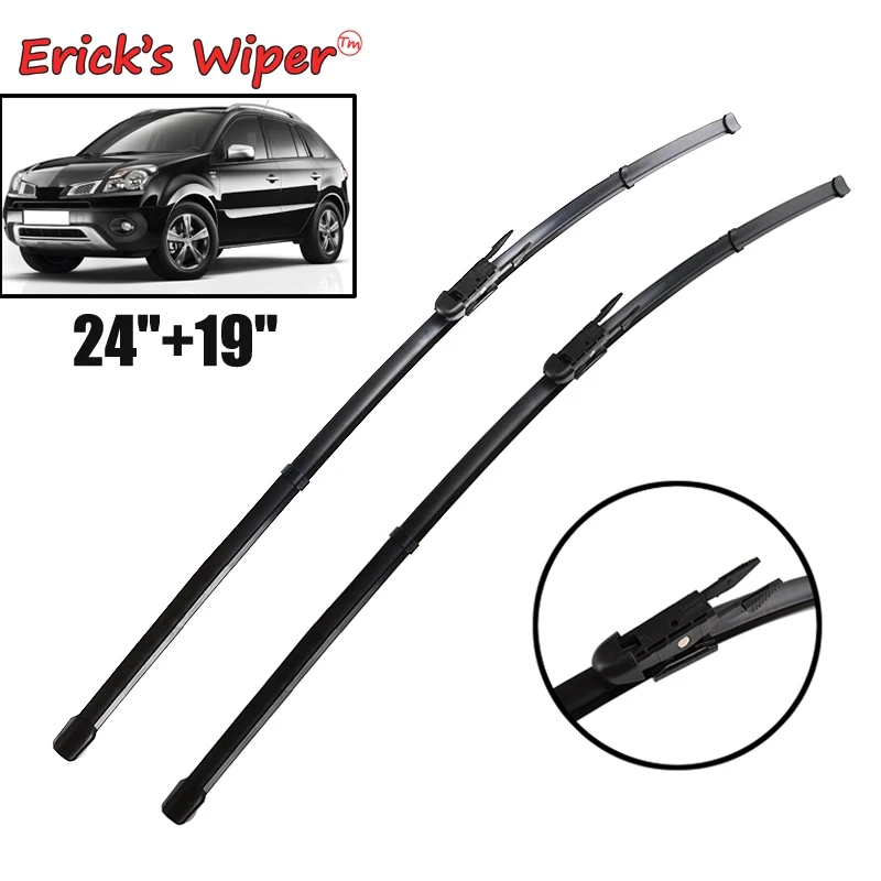 Erick's Wiper LHD Front Wiper Blades For Renault Koleos MK1 2008 - 2016 Windshield Windscreen Window Car Rain Brushes 24