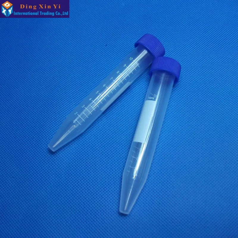 

10ML 10PCS/LOT Plastic centrifuge tube PP material High quality Centrifugal tube with screw cover