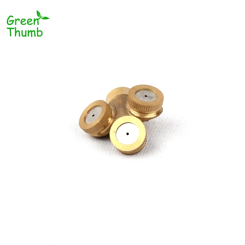 

8pcs Green Thumb Brass Sprinkler 1/4 Inch Female Thread Brass Agricultural Misting Spray Nozzle for Home Garden Irrigation