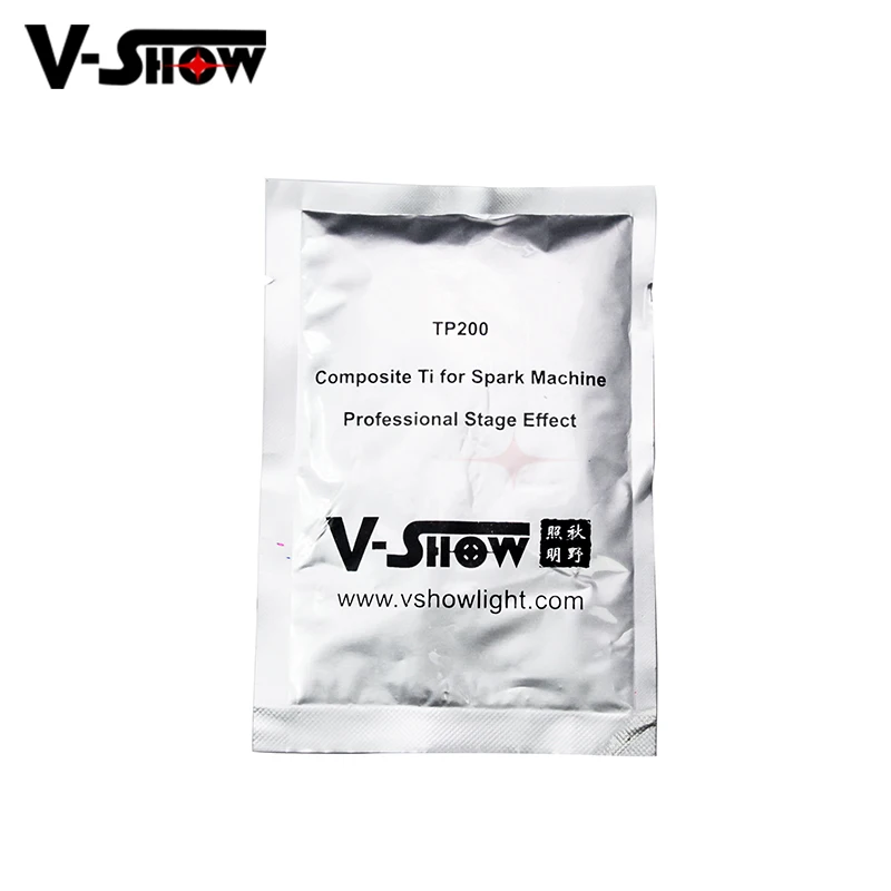 V-show 10 Bags Ti Powder 200g/bags For Cold Spark Firework Machine Wedding Sparkular Machine MSDS Powder Certification