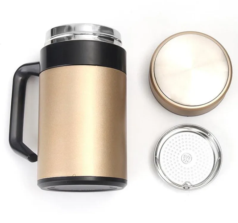 400ML High Quality Thermo Mug Stainless Steel Vacuum Flasks With Handle Thermocup Office Thermoses For Tea Insulated Cup