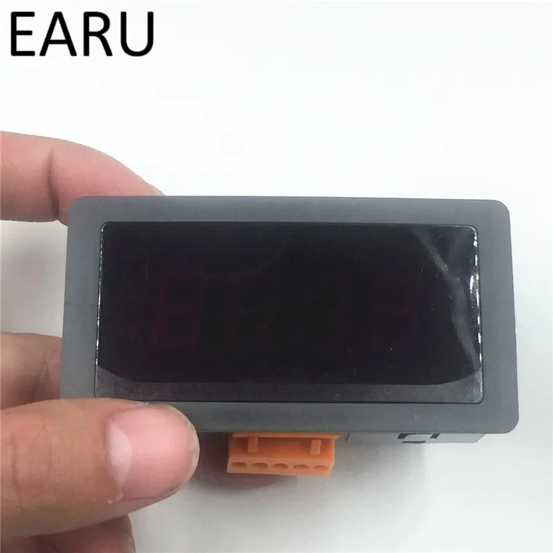 Digital Temperature Meter Gauge LED Display for K,PT100,J Universal Type Thermocouple EGT Probe Celsius Fahrenheit Red DC 5-12V