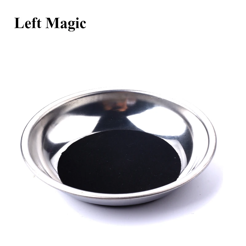 1 Pcs Coin Penetrates Into The Cup Tricks The Good Stretch COINS Through The Glass Magical Steel Cup Mat Magic Trick Props