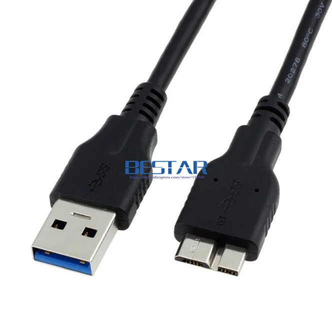 مايكرو-B USB 3.0 مايكرو B قصيرة كابل بيانات مزامنة رقيقة كابل 30 سنتيمتر 60 سنتيمتر 1M 3M ل اسي P9220 P9223 وعرة البسيطة ضئيلة WD جواز سفري