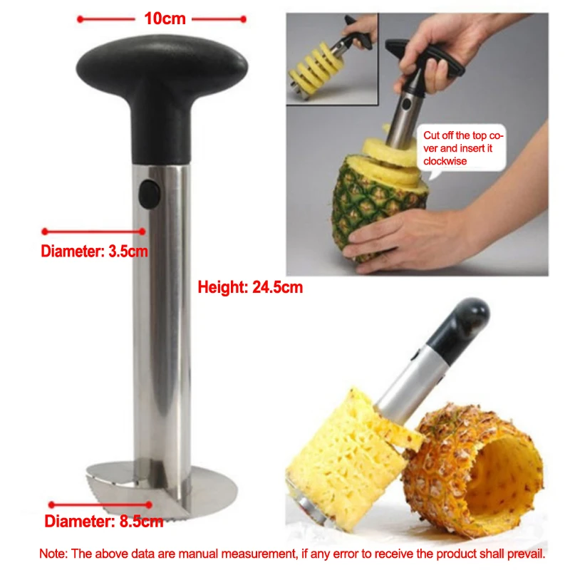 

Pineapple Slicers Pineapple peeler Stainless Steel Fruit Knife Cutter Corer Slicer Kitchen Tools pineapple peeling knife 1PC