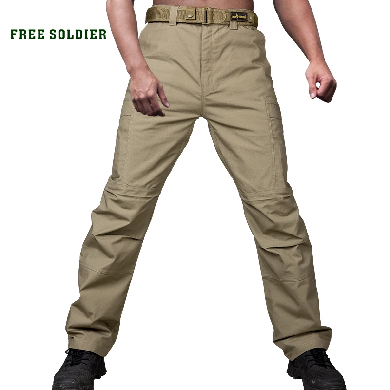 FREE SOLDIER outdoor sports hiking camping tactical men\'s pants  wear-resistant male pants men trousers