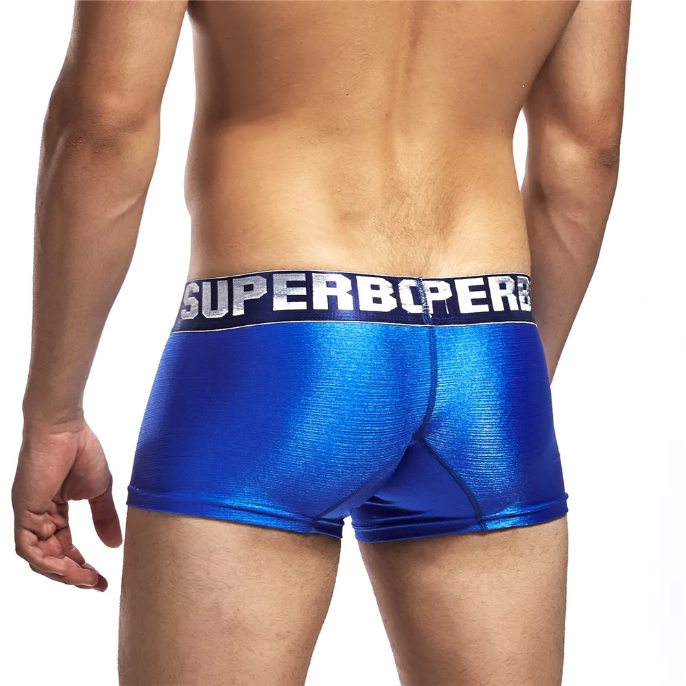 Best Selling Sexy Men\'s Underwear Silky And Shiny Men Boxers U convex Fashion Style Underwear Men Boxer Shorts