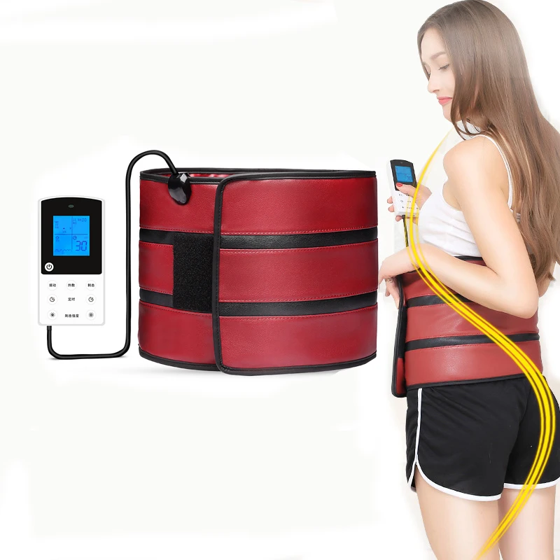 Electro Heating EMS Stimulation Smart Lose Weight Far Infrared Massage Belt Vibration Slimming Machine Fast Thin Belly