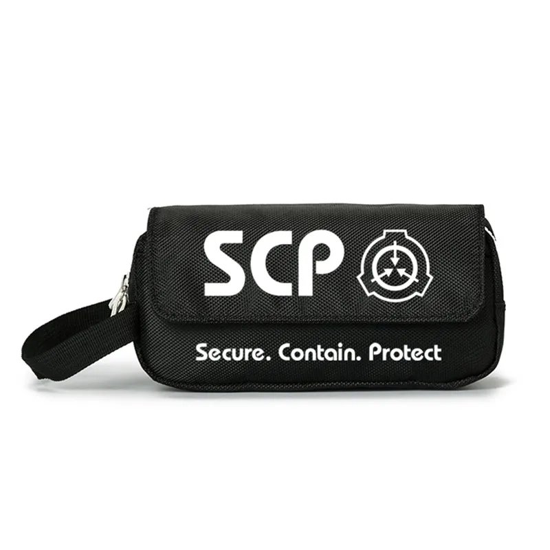 SCP Secure Contain Protect Wallet Purse Bag Luminous Cosmetic Stationery Pencil Bag Girls Boys Gift Back to School Hand Bag