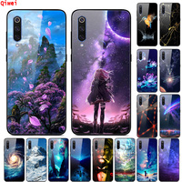 Tempered Glass Case For Xiaomi Mi9 Lite Glass Hard Cover For Xiaomi mi 9 SE Silicone Bumper Cover For Xiaomi Mi 10 2020 Cases