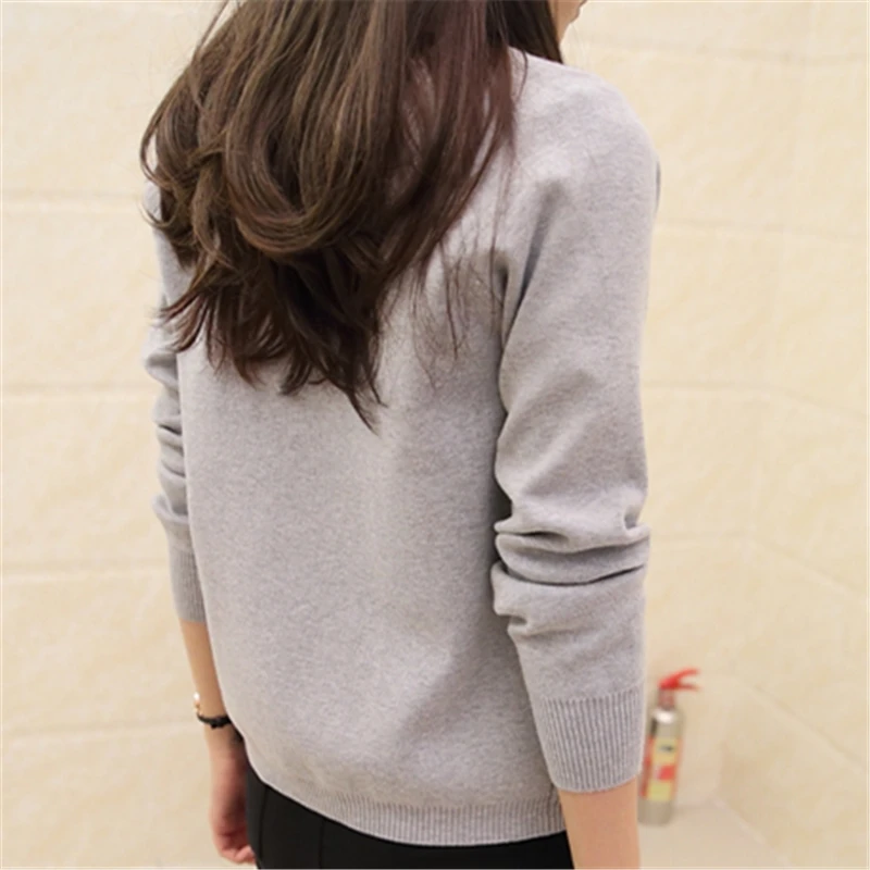 Makuluya Autumn Spring Button New style Spring Women Cardigan Sweater Female O-Neck Knitted Coat Slim Sweater 13 Colors L6