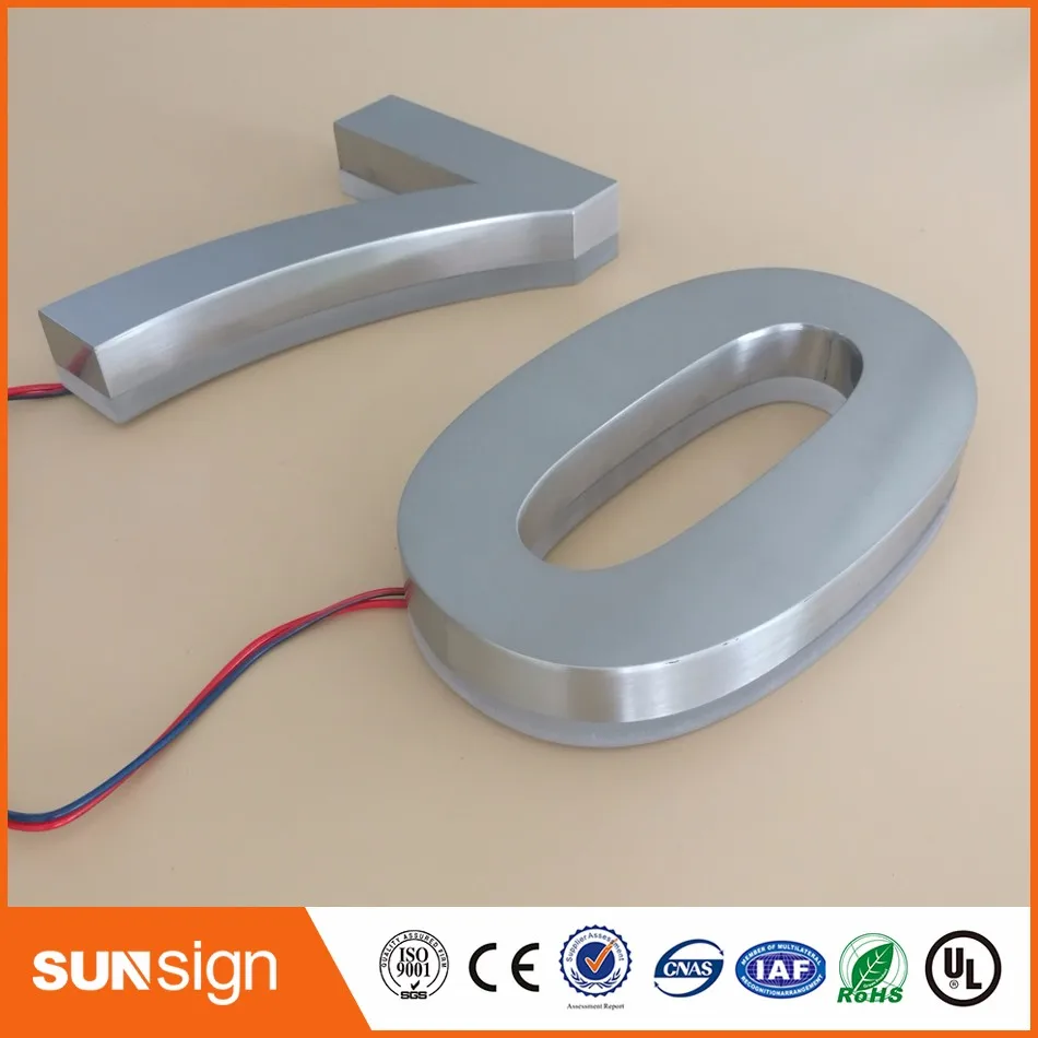 H 25Cm Custom Solar Appartement Nummer Licht Huis Nummer