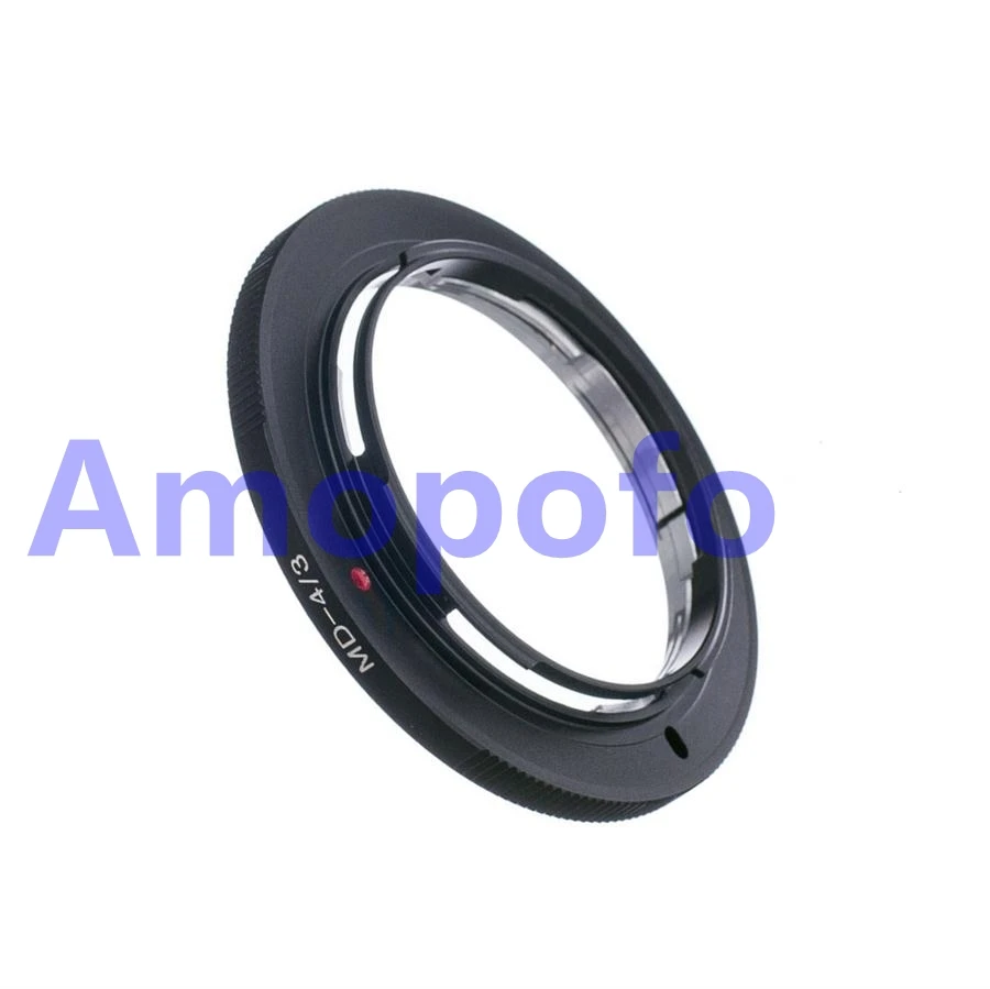 Amopofo, MD-4/3 Adapter for Minolta MD/MC Lens to for Olympus OM 4/3 Adapter E-5 E-620 E-450 E-30